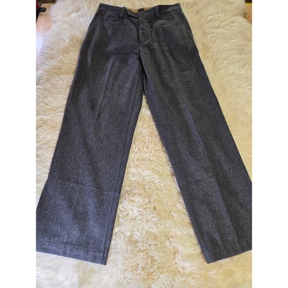 Gap 33/32 Recycled Wool Gray Men's Trousers Pockets - Picture 1 of 12
